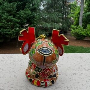 Handmade Cloisonne Patch Rudolph ornament